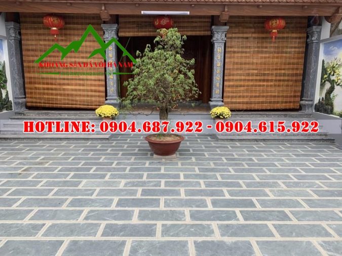 đá xanh rêu thanh hóa lát sân