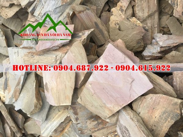 Đá rối vàng vân gỗ ốp tường