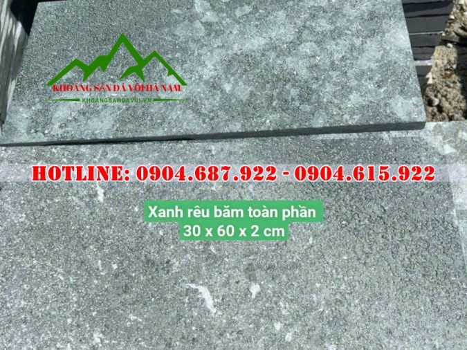 sản xuất cung cấp đá xanh rêu băm mặt toàn phần