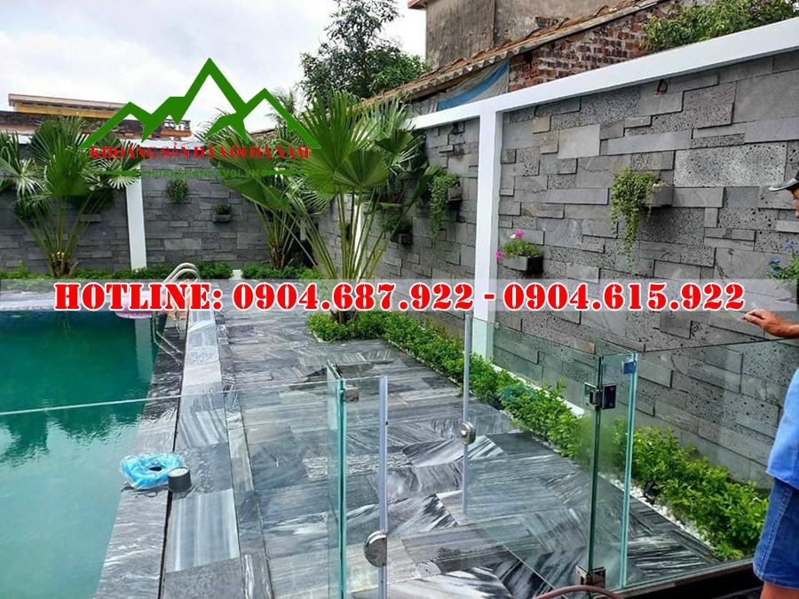 đá sọc dưa lát sân