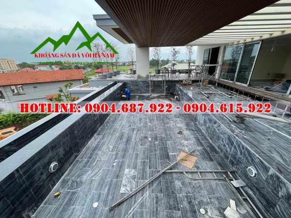 Đá sọc dưa lát bể bơi