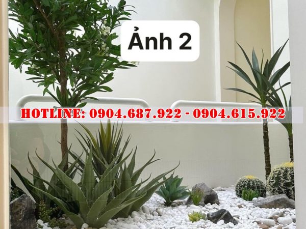 bán sỏi trắng trang trí sân vườn