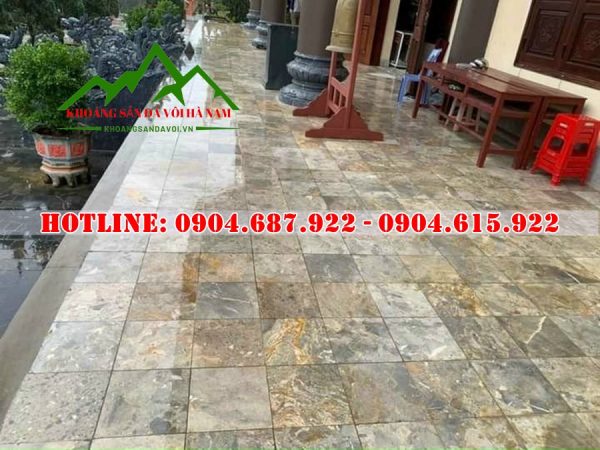 Cung cấp đá dăm kết vàng lát sân