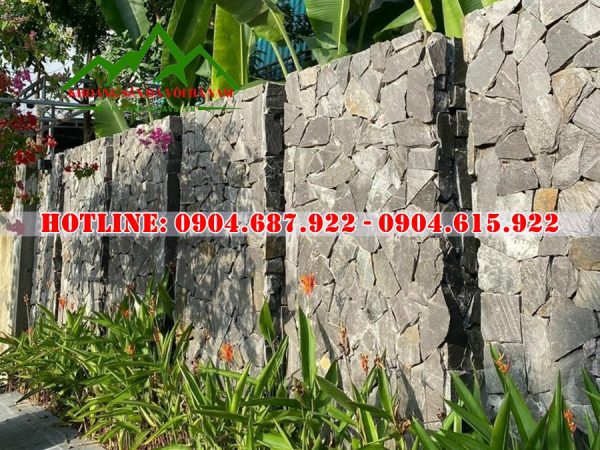 Đá rối đen ốp tường
