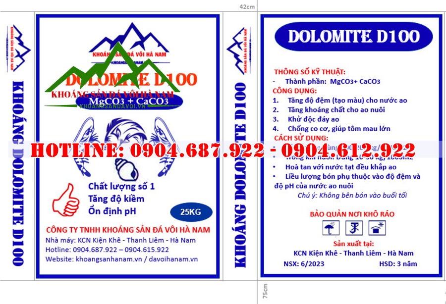 Địa chỉ bán vôi Dolomite thủy sản