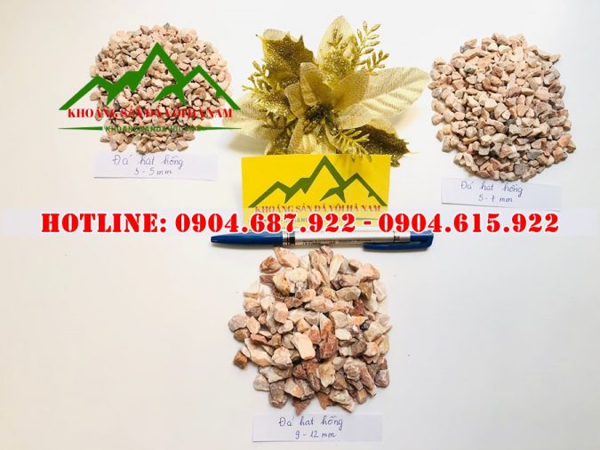 Bán đá hạt hồng làm bàn ghế đá mài