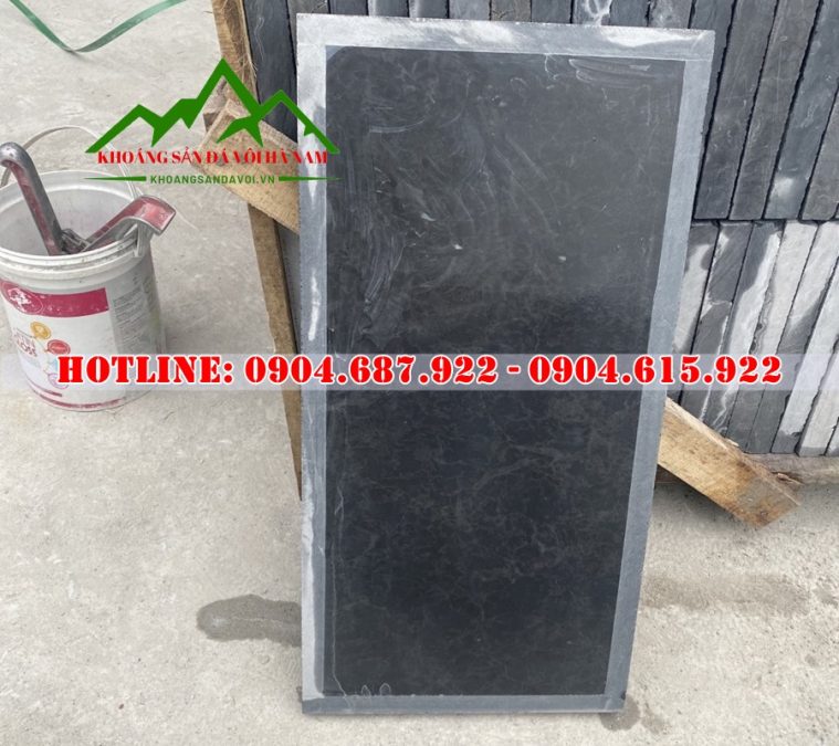 đá xanh đen mài viền