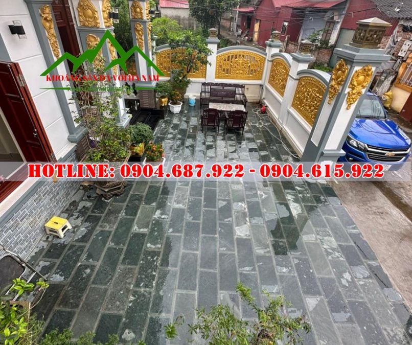 Bán đá xanh rêu lát sân biệt thự