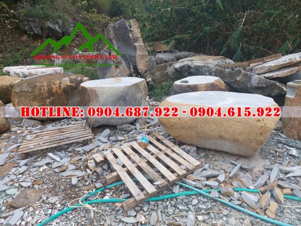 sản xuất bàn ghế đá cuội