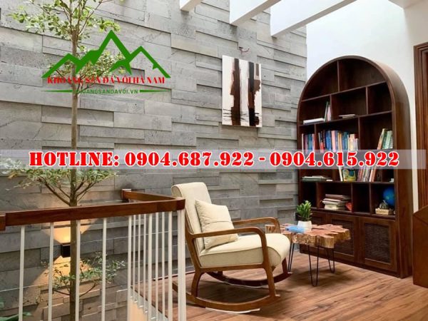 mẫu đá ong xám ốp tường