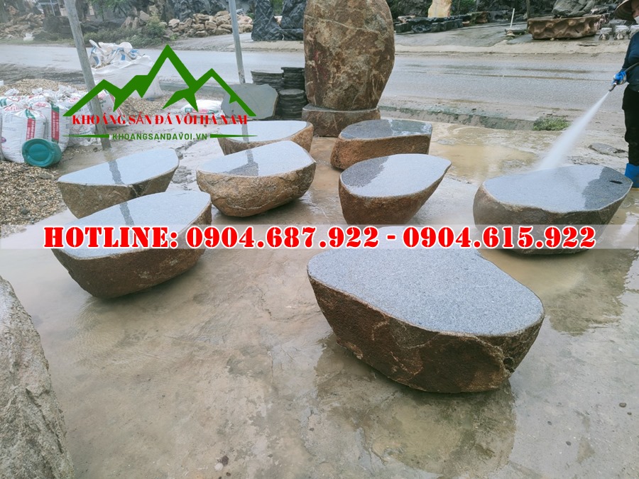 chế tác bàn ghế đá sân vườn