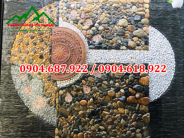 Sỏi cuội gắn tranh tường đẹp