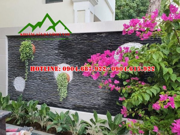 đá suối ốp tường trang trí
