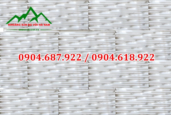 Đá răng lược trắng ốp tường tại hà nội