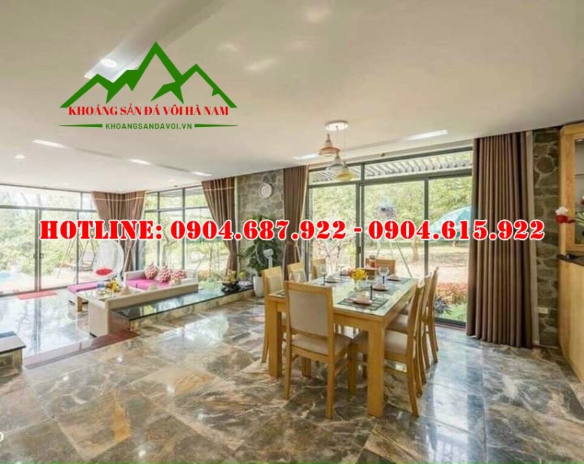 đá dăm kết vàng lát nền nhà