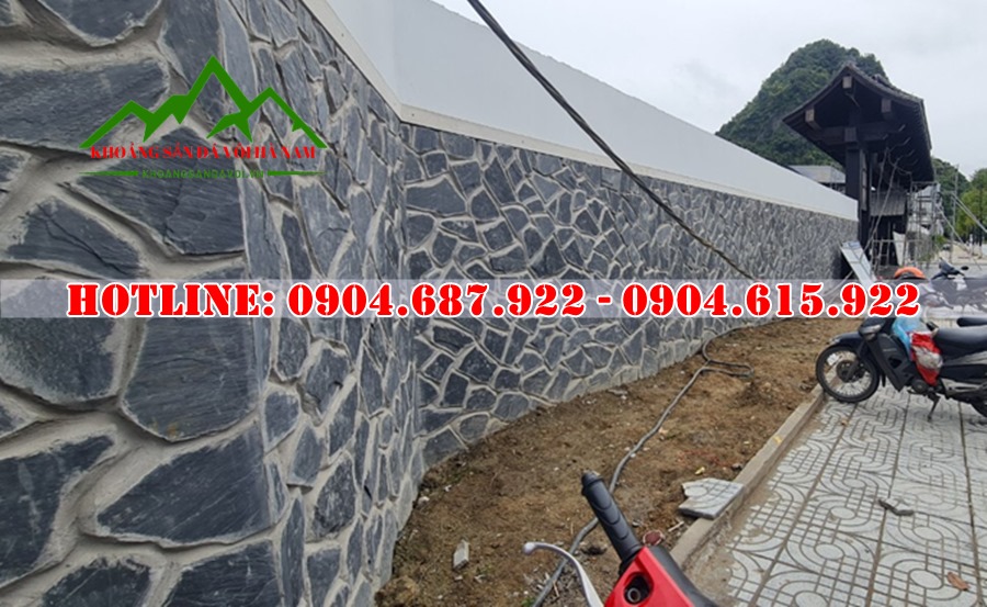 đá rối đen lai châu ốp tường