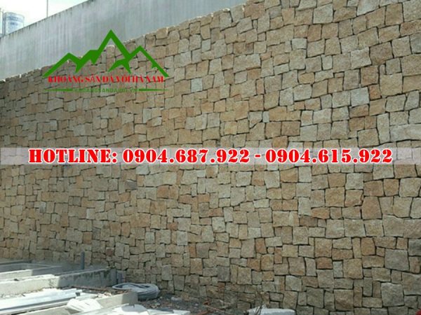 đá rối granite vàng ốp tường