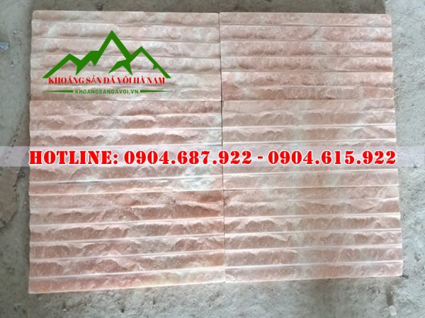 Bán đá chẻ hồng ốp tường