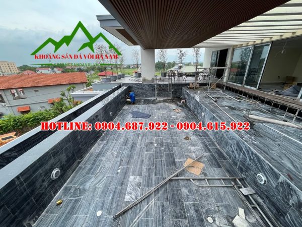 mẫu đá sọc dưa lát bể bơi đẹp