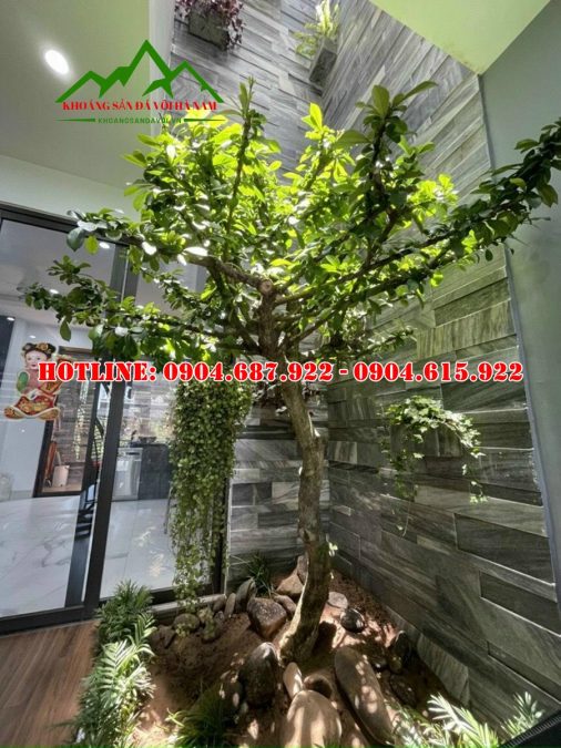 đá sọc dưa ốp tường