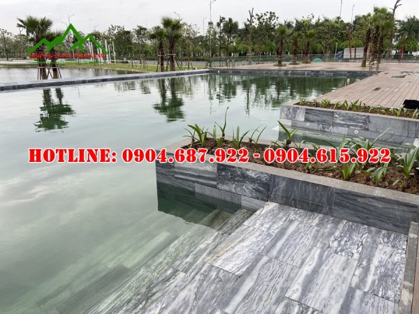 mẫu đá sọc dưa lát hồ nước