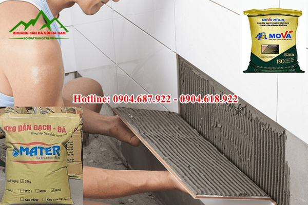 cát thạch anh làm keo dán gạch