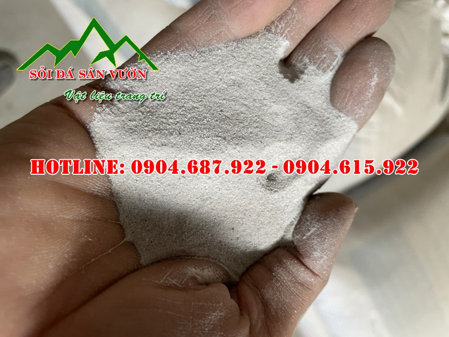 cát thạch anh trắng mịn
