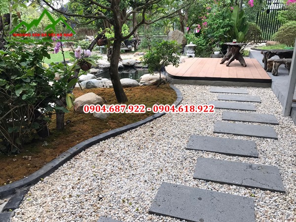 Cung cấp sỏi cuội rải sân vườn
