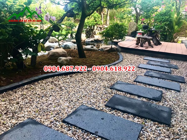 Bán sỏi cuội rải sân vườn