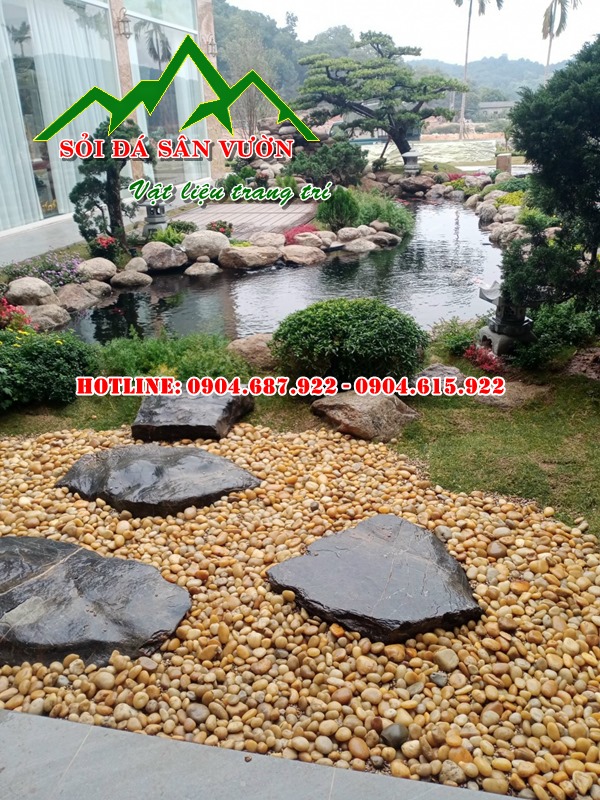 Sỏi cuội vàng tự nhiên