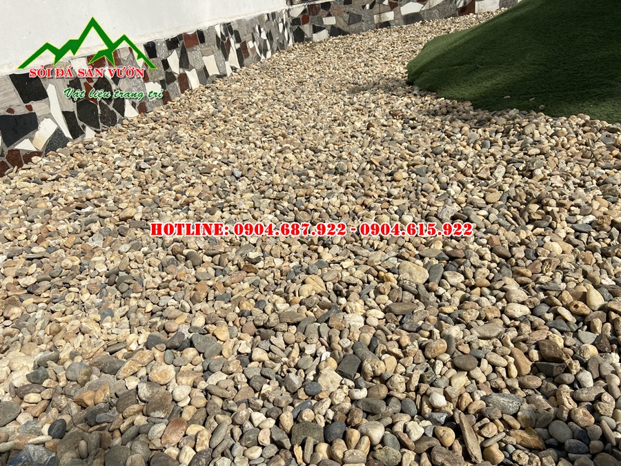 Sỏi cuội rải vườn rải vườn