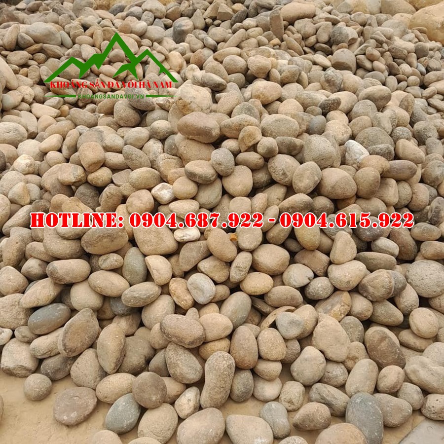 Sỏi cuội rải sân vườn màu tự nhiên