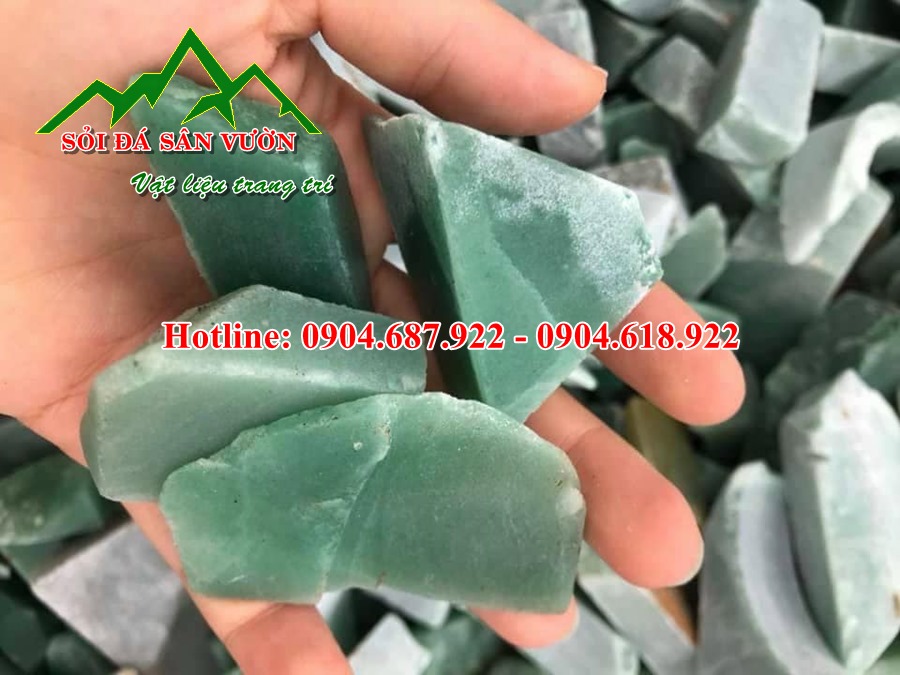 bán vụn thạch anh xanh