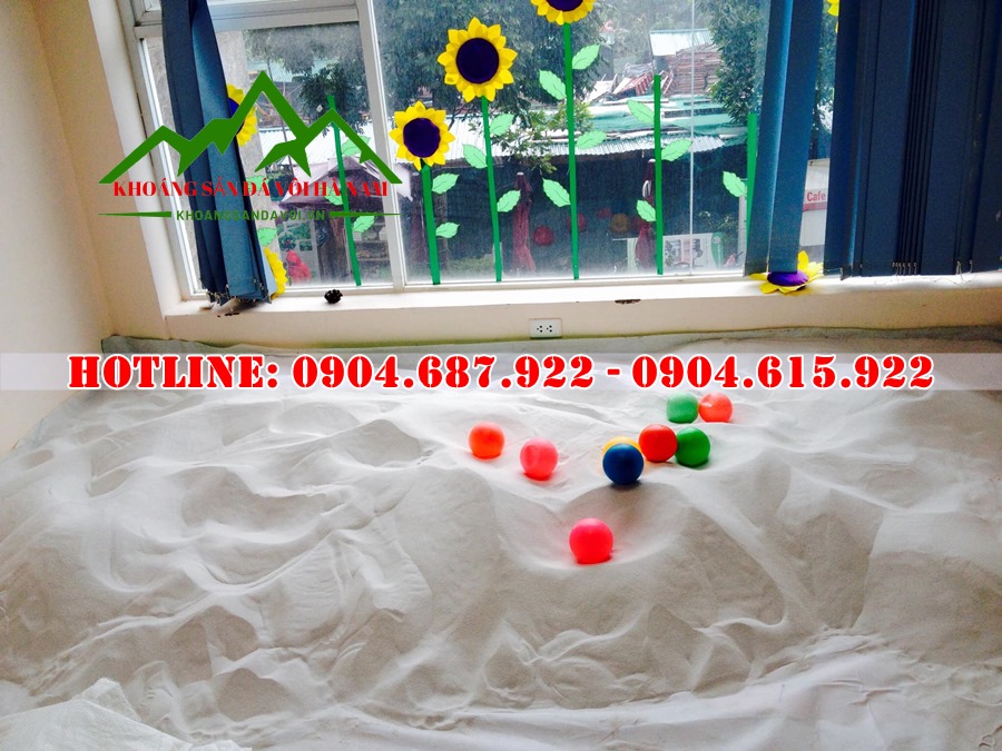 phân phối cát trắng cho trường mầm non