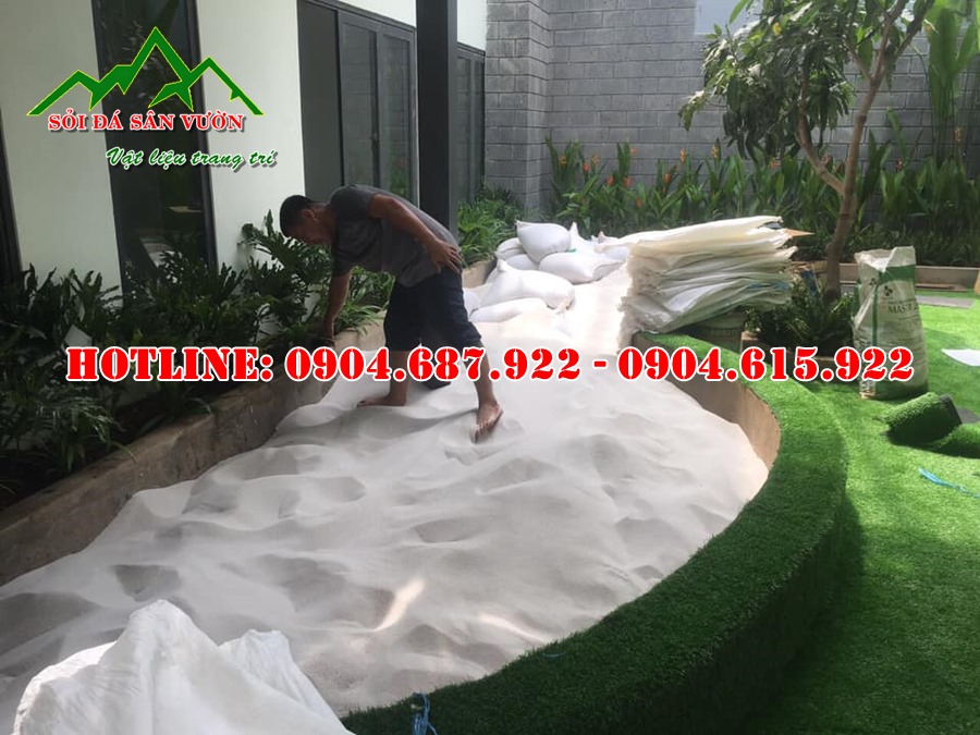 Kho cát trắng sân chơi trẻ em