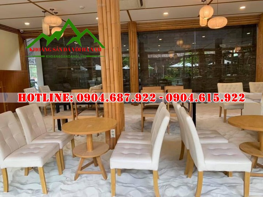 bán cát trắng rải quán cafe