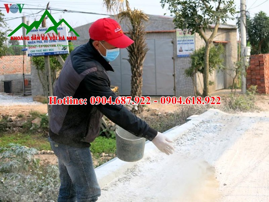 cách sử dụng vôi bột CaO khử trùng