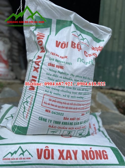 Vôi bột CaO khử mùi